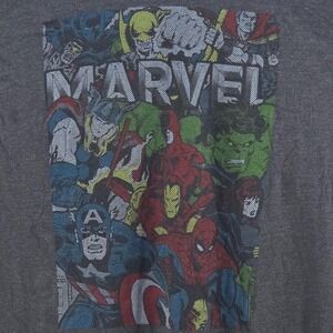 Marvel‎ Superheroes Dot Matrix Graphic T Shirt Men XXL Nerd Retro Style Geek MCU
